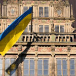 Ukraine-Flagge am Bremer Rathaus | Foto: Senatskanzlei